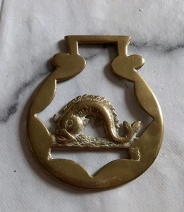  Vintage Horse Brass Depicting a Fish Collectable (B3) - Picture 1 of 2