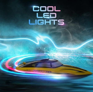 New High Speed Remote Control Boat R208 20+ MPH Fast. With LED Lights - Picture 1 of 12