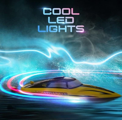 New High Speed Remote Control Boat R208 20+ MPH Fast. With LED Lights - Image 1 of 4