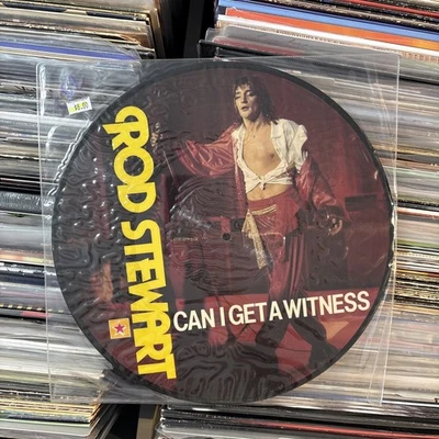Rod Stewart Can I Get a Witness PICTURE DISC Vinyl LP Record Album EX - Image 1 of 4