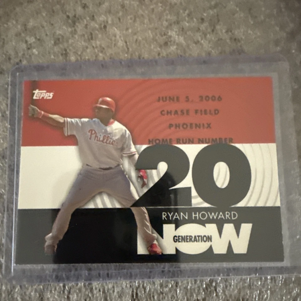 2007 Topps Generation Now Ryan Howard #GN20 - Image 1 of 3