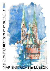 Kartonmodell Marienkirche in Lübeck 1:300 Klaus Bergner - Picture 1 of 12