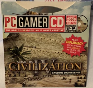PC GAMER CD January 2006 Disc 7.62 Civilization IV 300MB Demo B509 - Picture 1 of 1