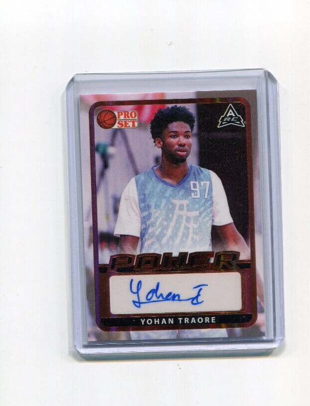 2021-22 Leaf Pro Set Power Autographs Bronze Yohan Traore Rookie Auto - Image 1 of 1