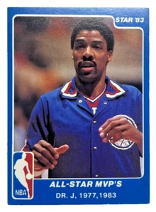 1983 STAR #26 DR J JULIUS ERVING 76ERS HOF NM - Picture 1 of 2
