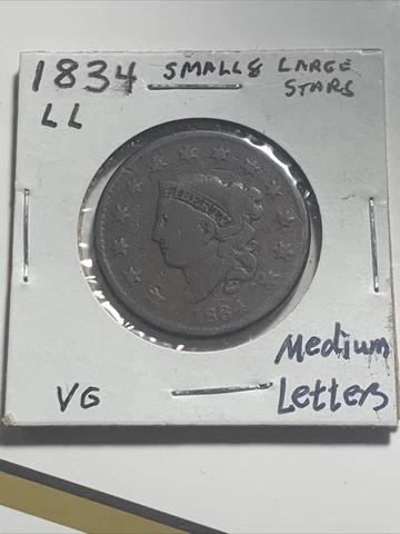 1834 Coronet Head Large cent Cover