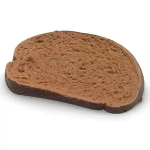 Rebanada de pan bomba de níquel para exhibición de alimentos falsos - Imagen 1 de 1