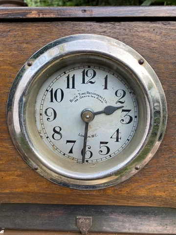 Vintage Clocking In Clock Electronic Time Recorder C1930 Blick London Cover