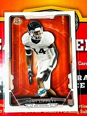 2015 Bowman - Rookies #80 Tony Lippett (RC) 1074 NFL FOOTBALL CARDS 50% OFF 3+ - Image 1 of 2