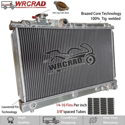 Radiador de aluminio de 2 filas para Toyota Celica GT4 ST205 1,8 L 2,2 L MT 1994-1999 1998 Foto 1 de 4