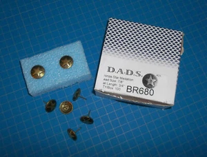 D.A.D.S. Dads Nails Bronze Star BR680 30 pcs Upholstery Domed Cowboy WEST - Picture 1 of 5