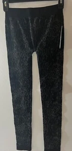 Apt.9 Modern Essential Leggings Sz S Seamless Gray/Black Animal Print Stretch - Picture 1 of 8