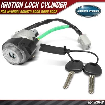 New Ignition Lock Cylinder Zamak 5 with 2 Keys for Hyundai Sonata 2005 2006 2007 - Image 1 of 4
