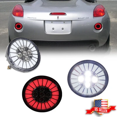 Luces traseras LED transparentes de respaldo para Solstice 02-09 GMC Envoy 06-09 Pontiac Solstice Foto 1 de 4