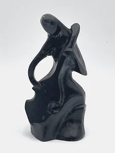 Modernist Cast Metal Sculpture Woman Playing Cello 8" - Picture 1 of 10