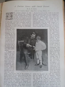 Parlour Seance David Devant Magician Rare Old Article 1896 Magic Tricks - Picture 1 of 5