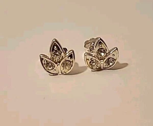 Earrings Creative Treasures With Clear Crystal Stones 925 New - Picture 1 of 11