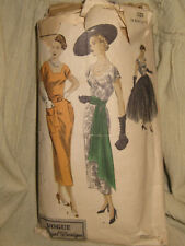 c 1950 Vogue 4997 Sz 16 (34/37) Misses' Evening Dress