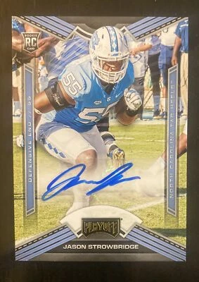 2020 Chronicles Draft Picks #8 Jason Strowbridge RC Playoff Auto - Image 1 of 2