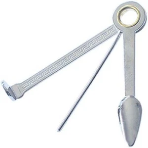 The Big Easy Pipe Accessories P844 3-Way Czech Pipe Tool-P844, Silver - Picture 1 of 1