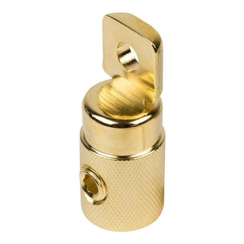 Raptor RT0HD Mid Series 24K Hard Gold Plated Heavy Duty 1/0 Gauge Ring Terminal - Image 1 of 1
