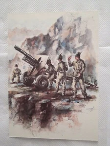 Cartolina Post Card Cartoline Militari Alpini Tiratura 1500 esemplari 1987 <ad - Picture 1 of 2