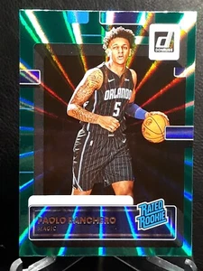 2022-23 Panini Donruss Rated Rookie Holo Green Laser Paolo Banchero #201 Magic - Picture 1 of 10