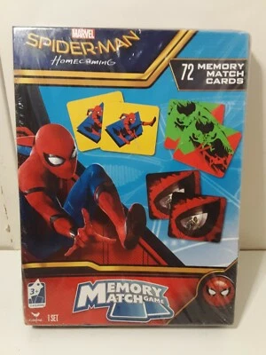 Marvel Spider Man Homecoming Memory Match Game Cardinal Matching Game Brand New - Image 1 of 4
