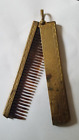 Antique Victorian Folding Hair Comb Chatelaine Pendant No Monogram
