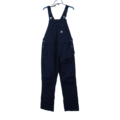 Carhartt Bib Overalls Boys Medium 8 10 Black Double Knee Loose Fit 106001 N04 - Image 1 of 4