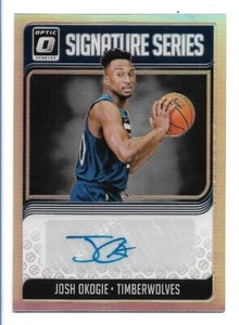 JOSH OKOGIE 2018-19 Donruss Optic SIGNATURE SILVER PRIZM AUTO RC TIMBERWOLVES - Bild 1 von 2