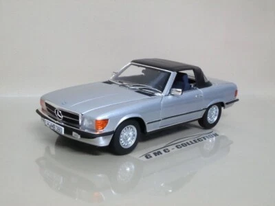 MERCEDES-BENZ SL 380 1985 GRiGiO GREY SiLVER MET. EDiZiONE LiMiTATA NOREV 1/18 - Immagine 1 di 4
