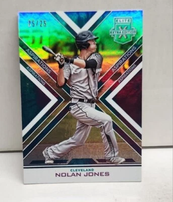 NOLAN JONES 2016 Elite ASPIRATIONS TIE DYE #55 ~ #'d 25/25 ~ INDIANS ~ ROCKIES - Image 1 of 2