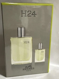 HERMES H24 by HERMES 2pcs GIFT SET CONTAINS 3.3oz EDT REFILLABLE + 0.42oz NEW - Picture 1 of 1