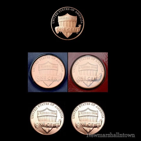 2013 P+D+S Lincoln Shield Penny Mint Proof Set ~ PD from Mint Set and Bank Roll Cover