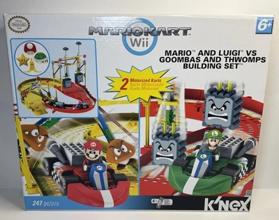 Mario Kart Wii Mario Luigi vs Goombas Thwomps Set K'nex NEW SEALED CONTENTS - Image 1 of 4