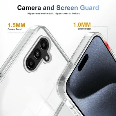 Custodia ibrida trasparente antiscivolo 2,5 mm per Samsung Galaxy A14 4G/5G TPU - Immagine 1 di 4