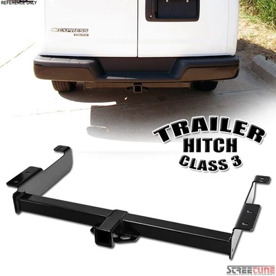 For 96-20 21 GMC Savana Class 3/III Trailer Hitch Receiver Rear Tube Towing Kit Foto 1 de 3