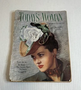 Vintage heutige Frau "Die Zeitschrift für junge Frauen" / Dessous-Anzeigen / März 1947 / arm - Bild 1 von 9