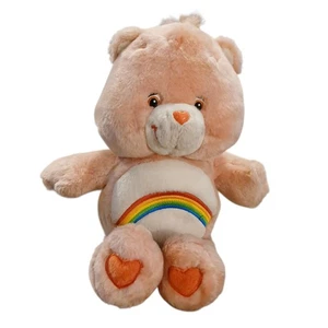 "Juguete de peluche de 13"" de colección 2004 Care Bears Talking Pink Cheer Bear Rainbow" - Imagen 1 de 5