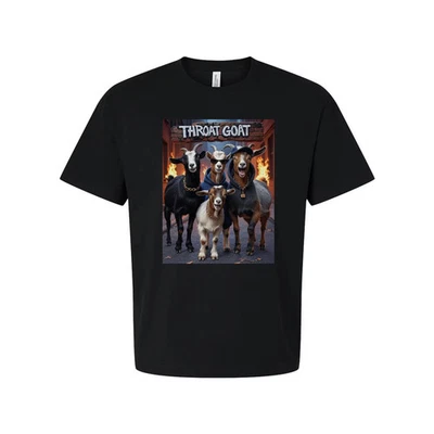 Camiseta Garganta Cabra Unisex Gráfica Algodón Transpirable Foto 1 de 4