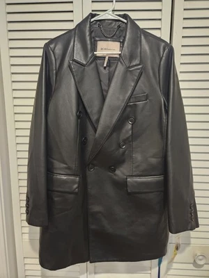Women's Vegan Leather Peacoat Size XL - NEW with Tags - Image 1 of 4