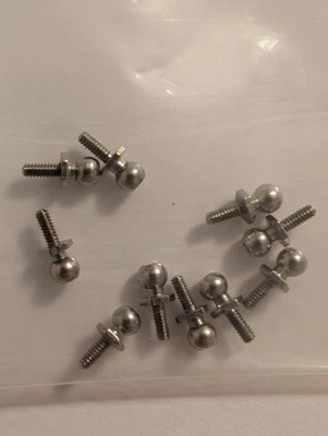 Set of 10 M1.4 Pivot Ball Head Screws for 1/24 Scale Losi Micro B / T - Image 1 of 3
