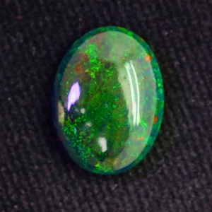 3.93c 16x12mm Multicolor Sparkles in Pinfire Pattern Ethiopain Welo Black Opal - Picture 1 of 1