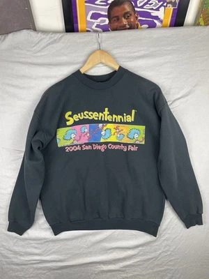 Suéter De Colección Dr Seuss Para Hombres Grande Feria del Condado de San Diego Seussentenario Negro Foto 1 de 4