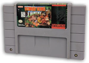 Donkey Kong Country 1 One Super Nintendo US SNES NTSC SNS-8X-USA Import Modul - Picture 1 of 5