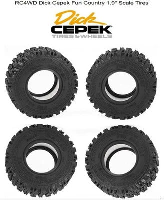 RC4WD Dick Cepek Fun Country 1.9" Scale Crawler Tires (4) TRX-4 Trail Finder - Image 1 of 4