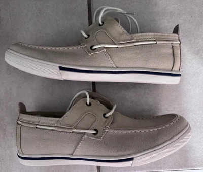 Zapato Barco Tommy Bahama Calderón en Lona Tostada. Talla 9.5D Foto 1 de 4