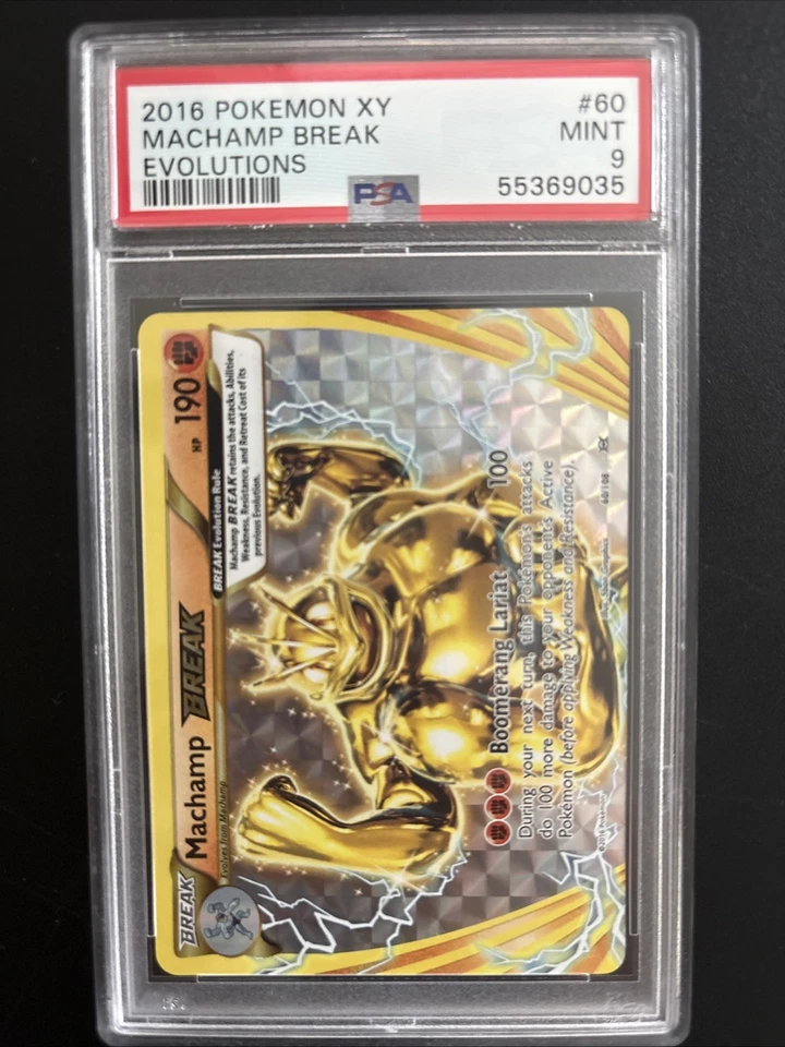 2016 Pokemon Evolutions Machamp BREAK #60 PSA 9 MINT - Image 1 of 1