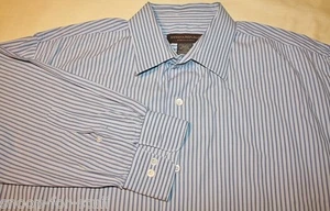 Camisa de vestir Banana Republic XL a rayas azules L/S - Imagen 1 de 5